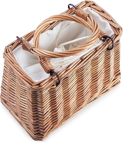 Borse da spiaggia in paglia da donna, pochette estiva in rattan intrecciato, borsa tote all'uncinetto